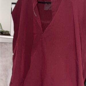 Figs Deep Red Women's Blouse